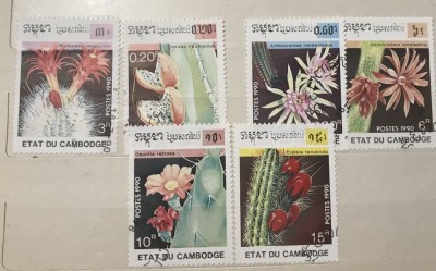 (A) Timbre straine serii tematica Flora Asia foto