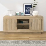 vidaXL Comodă TV, stejar sonoma, 102x35x45 cm, lemn prelucrat