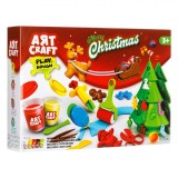 Set Plastilină, Art Craft, Brad de Crăciun, Multicolor, Capacitate 5x56g, Oem