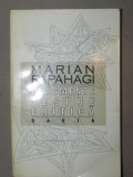 FRAGMENTE DESPRE CRITICA-MARIAN PAPAHAGI CLUJ-NAPOCA 1994