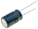 Condensator Electrolitic Low ESR 100uF 100V THT 12.5x20mm
