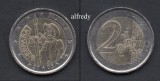 SPANIA 2005, 2 euro, Don Quijote, Cervantes