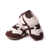 Adidasi ivoire cu maro pentru bebelusi (Marime Disponibila: 9-12 luni (Marimea