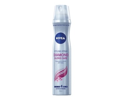 Fixativ Nivea Diamond Gloss pentru fixare puternica, 250 ml foto