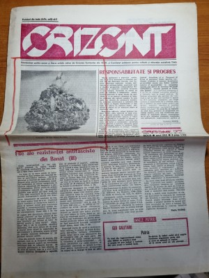 ziarul orizont 5 iulie 1979-rezistenta antifascista din banat foto