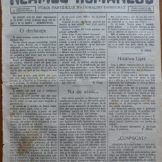 Ziarul Neamul romanesc , nr. 35 , 1914 , din perioada antisemita a lui N. Iorga