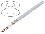 Cablu EcoCable Mini Gri &Icirc;nchis 30,5m 300V 4x2x26AWG