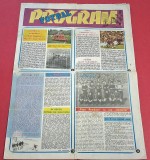 Program fotbal - martie 1986 (prezentare sferturi Cupa Romaniei, cele 6 grupe de la Campionatul Mondial MEXICO 1986)