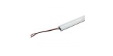 Profil aluminiu Canal Banda Led Hard Strip, capac alb mat, Lungime 1m, Dimensiuni 17x7x1000