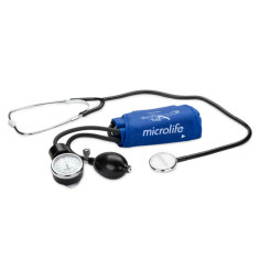 Tensiometru mecanic profesional cu stetoscop Microlife, manseta 22-32 cm, para ergonomica