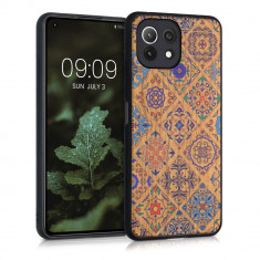 Husa pentru Xiaomi Mi 11 Lite 5G, Lemn, Multicolor, 55939.05, kwmobile foto