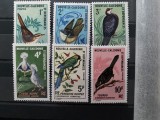 PC181 - Noua Caledonie 1967 Fauna/ Pasari , serie MH, urme sarniera 6v