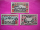 HOPCT BANCNOTA NOTGELD NR 133 - AMSTETTEN - SET 3 BUC - 80 ,20 SI 50 HELLER 1920 -AUSTRIA-UNC
