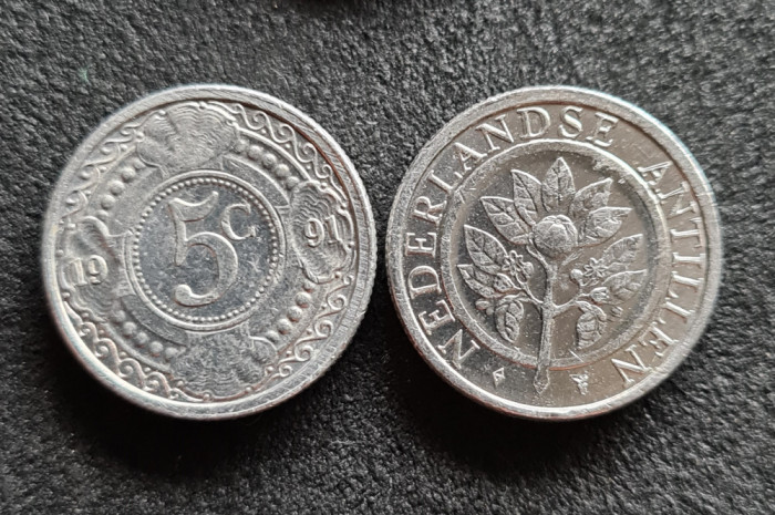 Antilele Olandeze 5 centi 1991