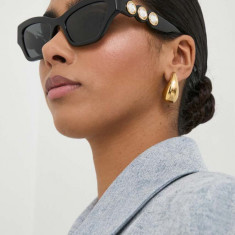 Swarovski ochelari de soare IMBER femei, culoarea negru