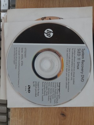 CD HP - System recovery DVD SLED 11 LINUX foto