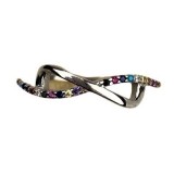 Inel argint 925, infinit mare cu zirconiu colorat m 56