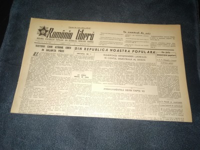 ZIARUL ROMANIA LIBERA 21 IUNIE 1951 foto
