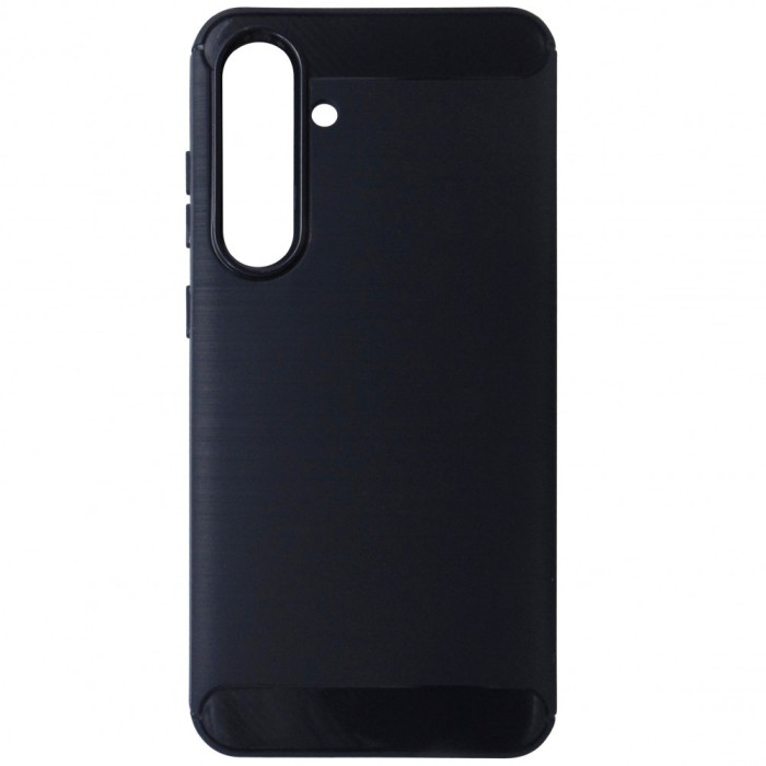 Husa tip capac spate Carbon silicon bleumarin pentru Samsung Galaxy S24 FE 5G