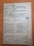 Sanatatea si viata fericita 1-15 ianuarie 1920-revista de medicina populara