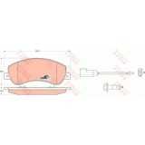 Placute frana Ford Transit Bus, 04.2006-, Vw Amarok (2h, S1b), 09.2010-, TRW