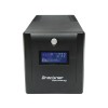 UPS 1000VA/600W cu baterii 2x7.5Ah si 4 prize schuko, LCD, USB Breckner Germany