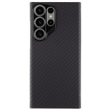 Husa telefon tactical magforce aramid pentru samsung galaxy s23 ultra, fibra aramida, ultra slim 0.8 mm, compatibila magnetic, negru