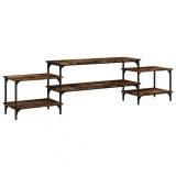Cumpara ieftin Comoda TV, stejar afumat, 197x35x52 cm, lemn prelucrat