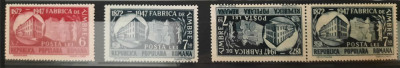 Timbre 1948 - 75 de ani de la &amp;icirc;nfiinţarea Fabricii de Timbre MNH foto