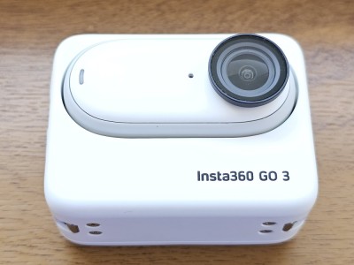 Camera video sport INSTA360 GO3, 64GB, Wi-Fi, Bluetooth, alb, putin folosit foto
