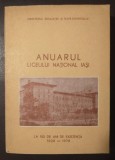 Anuarul Liceului Național Iași la 150 de ani de existență 1828-1978