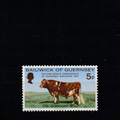 Guernsey 1972-A II-a Conf.Mondiala a crescatorilor de animale,Fauna,MNH,Mi.66