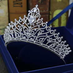 Diadema / coroana / tiara mireasa Luxury foto