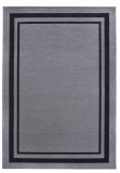 Covor Premium Model DYWAN ALTO GRAY, Gri, Negru, Marime 160 x 230 cm, Tesatura Plata, Poliester, Bumbac, Antiderapant, Antialergic, Living, Dormitor,