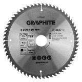 Disc fierastrau vidia Graphite 200 x 30 mm, 60 dinti pentru lemn