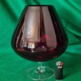 Cumpara ieftin PAHAR MARE DECORATIV DIN STICLA COLORATA, LUCRAT MANUAL LA MURANO-VENETIA anii &#039;80