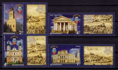 RO 2013 LP 1991 b, &amp;quot;Oradea-900 ani de atestare &amp;quot; , serie cu viniete. , MNH foto