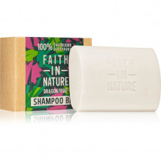 Faith In Nature Dragon Fruit șampon organic solid pentru par deteriorat si vopsit 85 g
