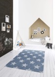 COVOR BELGIAN ELIS 48648 ALBASTRU - 120x170 cm