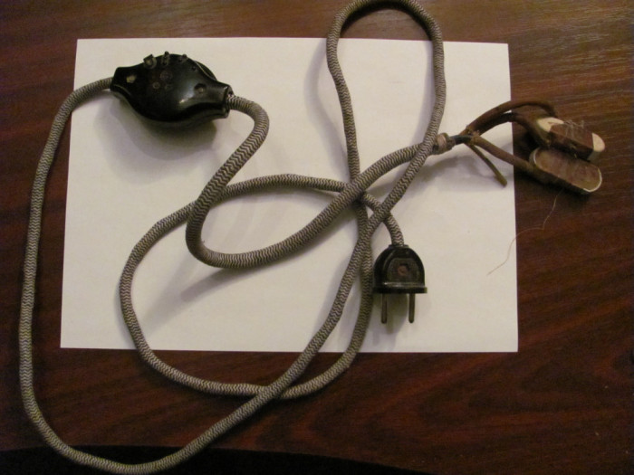 GE - Cablu vechi complet pentru perna electrica / nefunctional