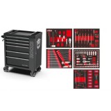 Dulap profesional echipat cu 385 piese+dulap lateral suplimentar Rooks Garage