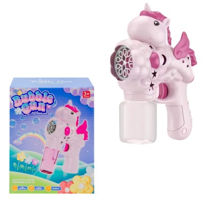 Pistol baloane de sapun, cu baterii, Unicorn foto