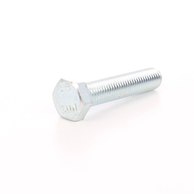 Surub cu cap hexagonal, filetat complet, otel, zincat alb, DIN933-5.8, M12 x 50 mm foto