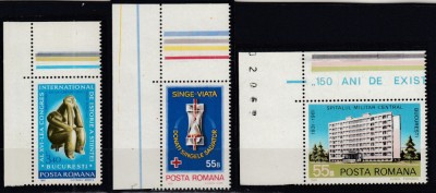 ROMANIA 1981 LP 1039 LP 1040 LP 1041 SERII MNH foto