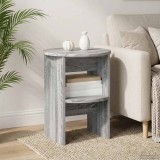 vidaXL Dulap lateral 2 pcs Sonoma gri &Oslash;40 x 50 cm Lemn prelucrat 899829