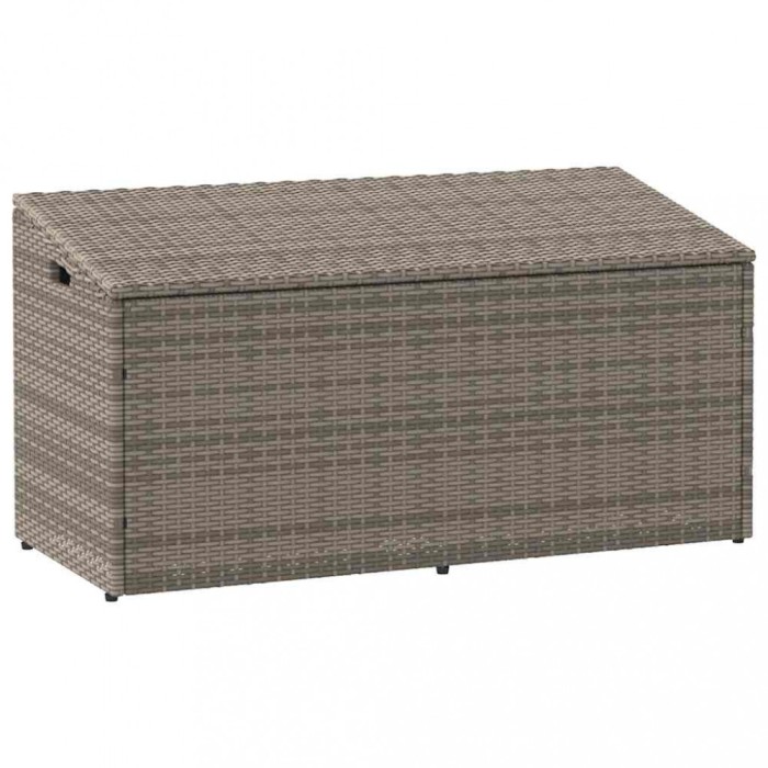 Gossi cutie de depozitare de gradina gri 110x50x58 cm polirattan