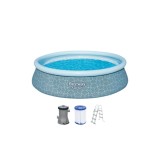 Set piscină rotundă 57372, 457 x 107 cm cu accesorii