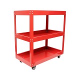 Carucior metalic pe roti cu 3 rafturi pentru scule 760x710x355mm