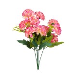 Buchet decorativ artificial, Hortensie, 37 cm, roz, ATU-081194, Oem