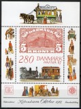 Danemarca 1987 - Transport, locomotiva, Hafnia, bloc neuzat